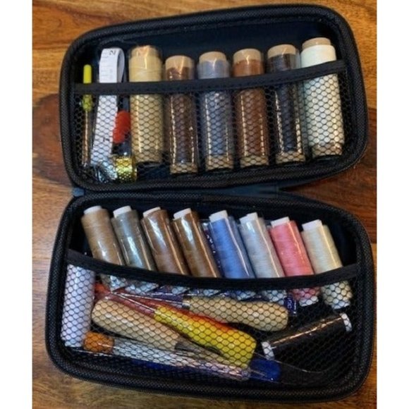 Leather Upholstery Repair Kit: PLANTIONAL 60pcs Sewing Kit with Waxed - Picture 1 of 2